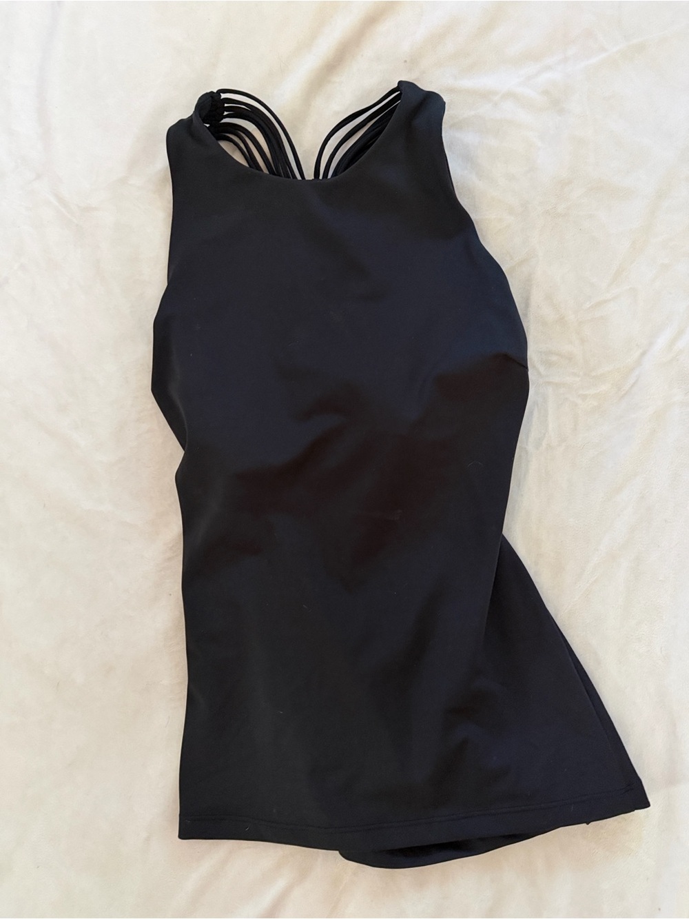 Black Strappy Back workout Tank